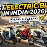 Best Electric Bikes in India 2026: ₹1 लाख से ₹2.5 लाख तक की 5 शानदार Electric Bikes जो मार्केट में मचा रही हैं धूम